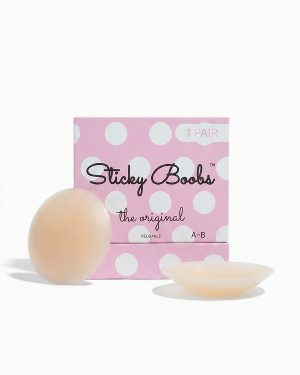 The Original Sticky Boobs — Light shade, size A-B (7cm), 1 pair with box #color_light+size_cup-size-a-b