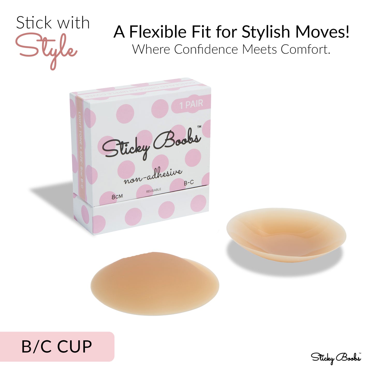 (Non - Adhesive) Sticky Boobs