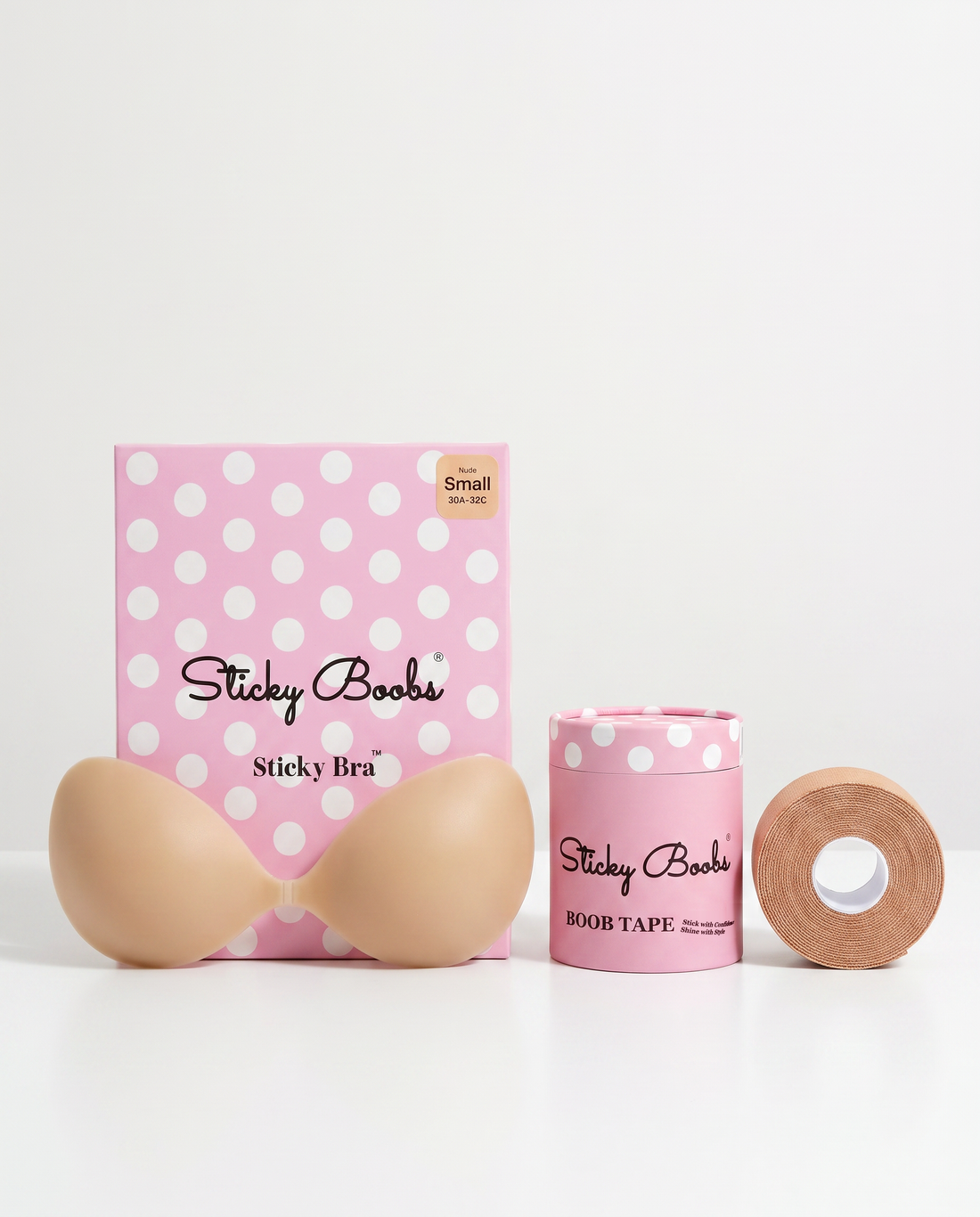 Sticky Boobs Lift Bundle — Sticky Bra (Small) and Boob Tape