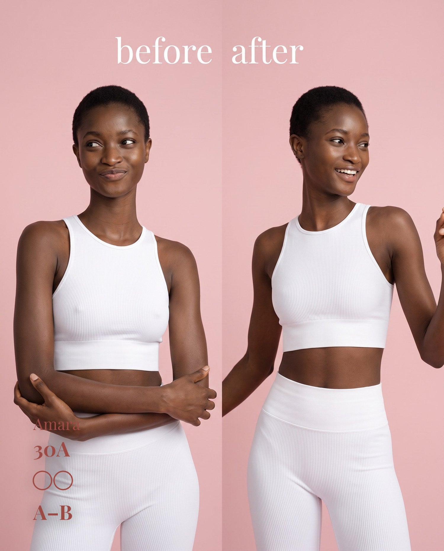 Non-Adhesive Nipple Covers, Dark shade, size A-B (7cm) — before and after under a workout set 