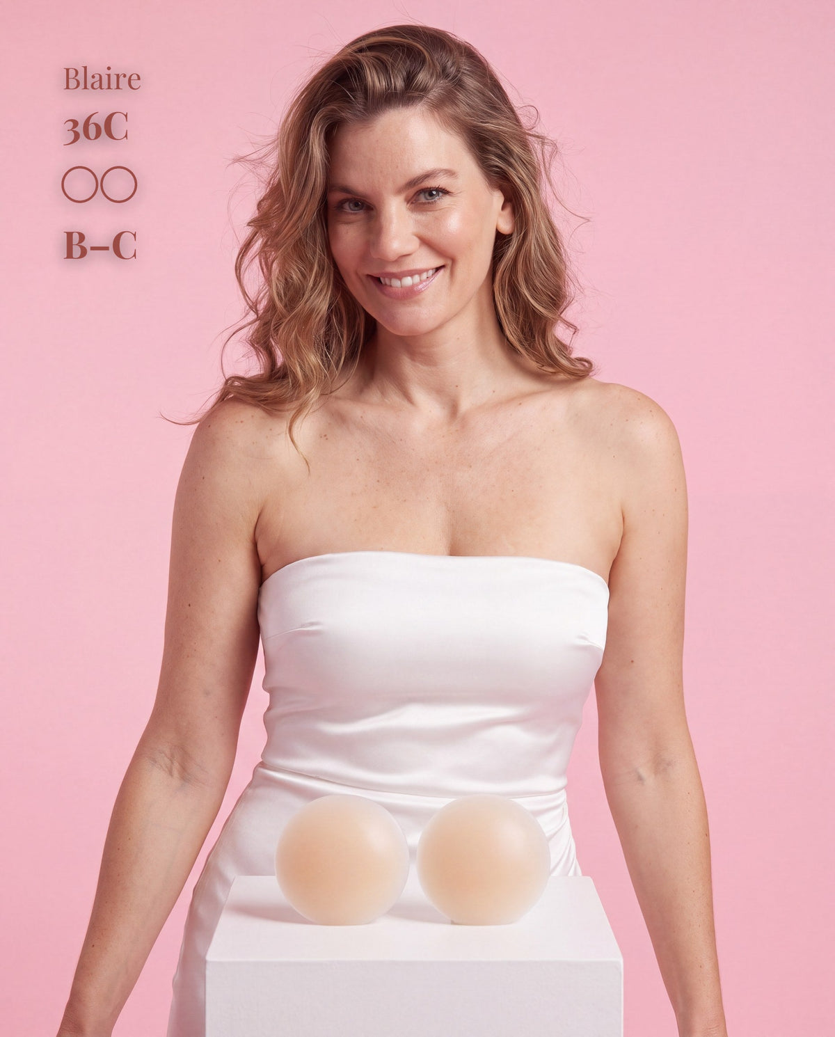 The Cover Set, Light, B-C — worn under a slip dress 