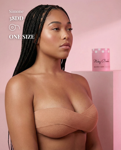 Boob Tape- on model