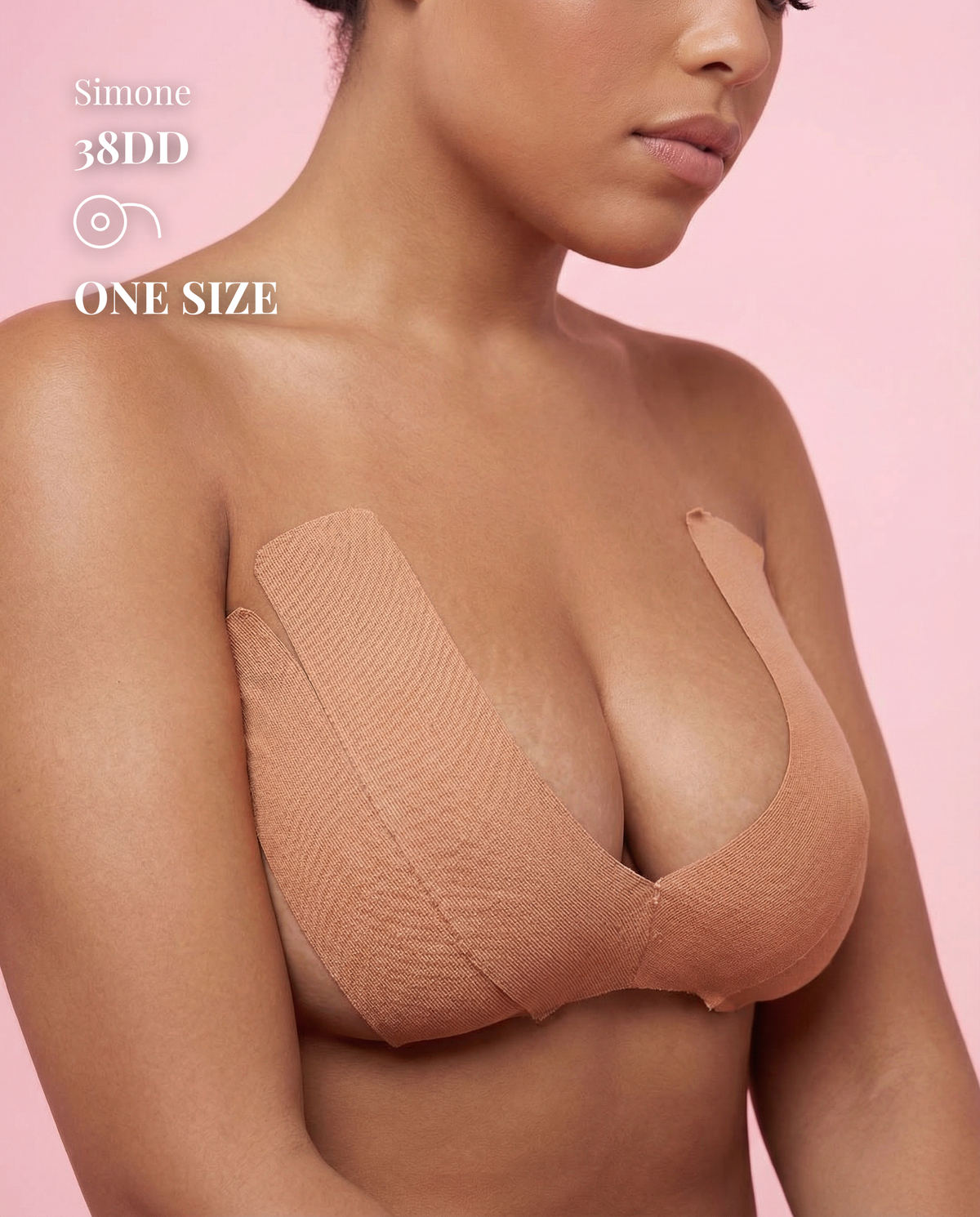 Boob Tape- on model